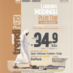 Umroh Landing Madinah Plus Taif 10 Hari 2x Jumatan Juli